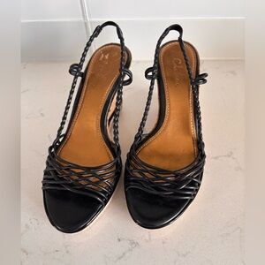 Cole Haan Black Slingback Sandals